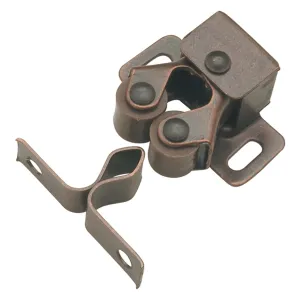 1 inch (25mm) Statuary Bronze Double Roller Catch