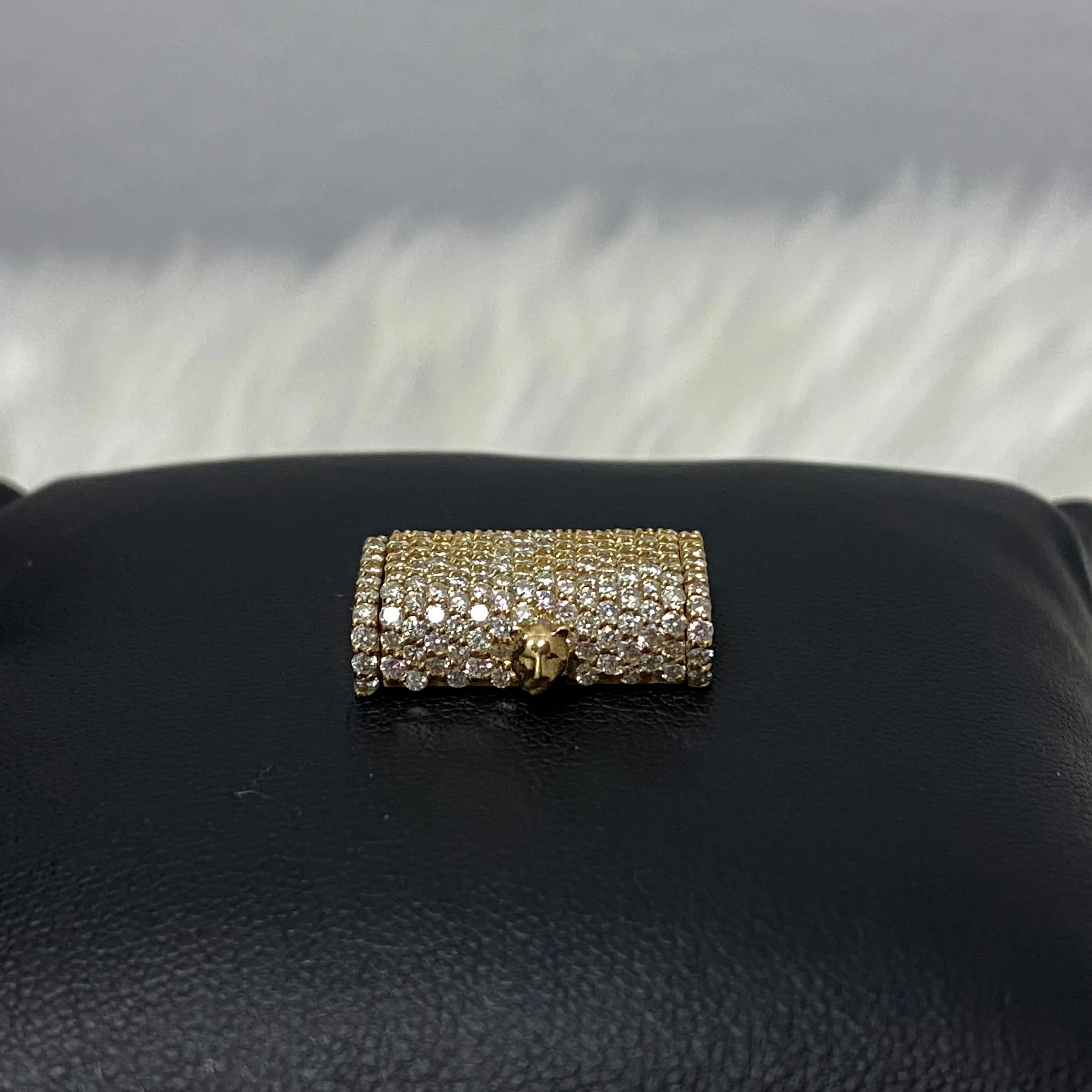 10K Yellow Gold Diamond Sleek Lock 1.20Ct Dia / 3.7gr / 9mm