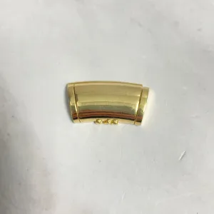 10K Yellow Gold Plain Sleek Lock / 17.8gr / 16mm / 1.1in