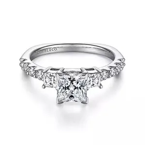 14KW Diamond Semi-Mount Engagement Ring w/ 0.51 ctw