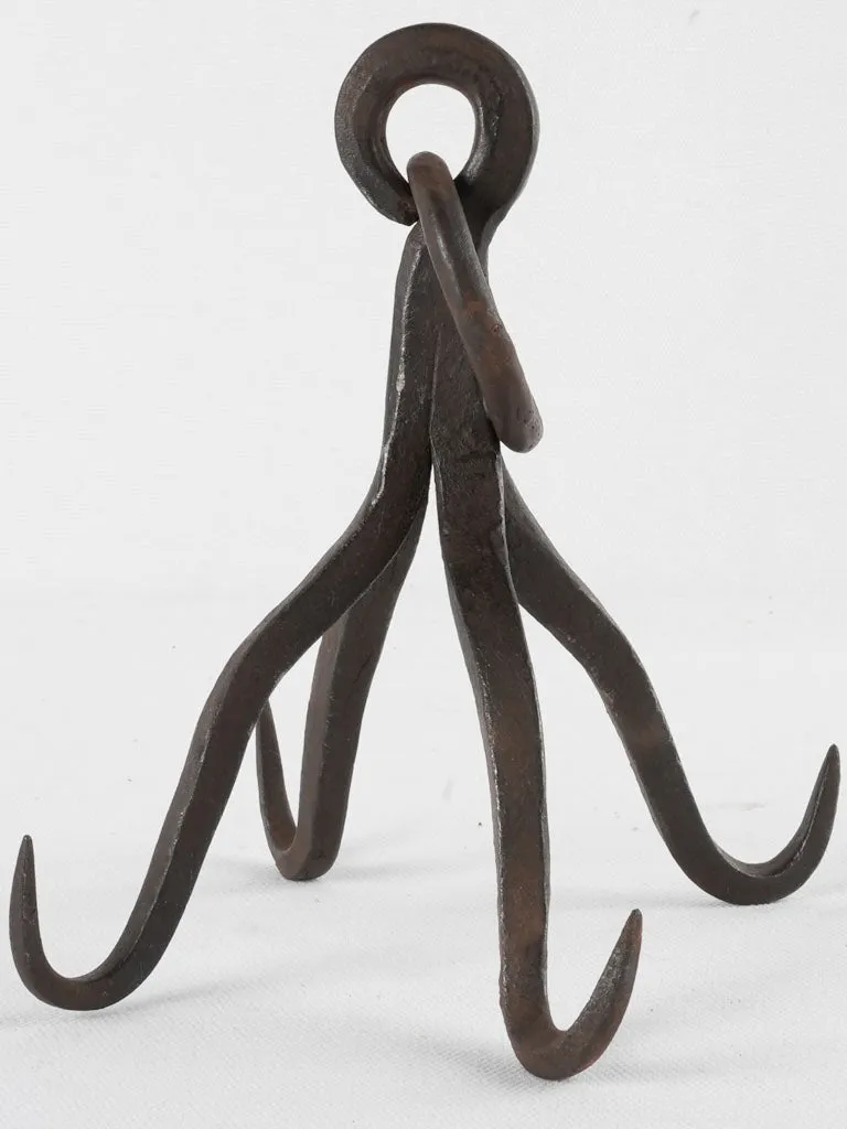 18th century charcuterie hooks - wrought iron 6"