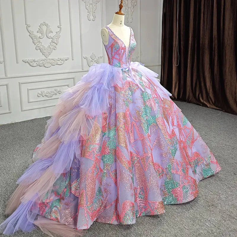 2 in 1 Detachable Quinceañera Evening Dress