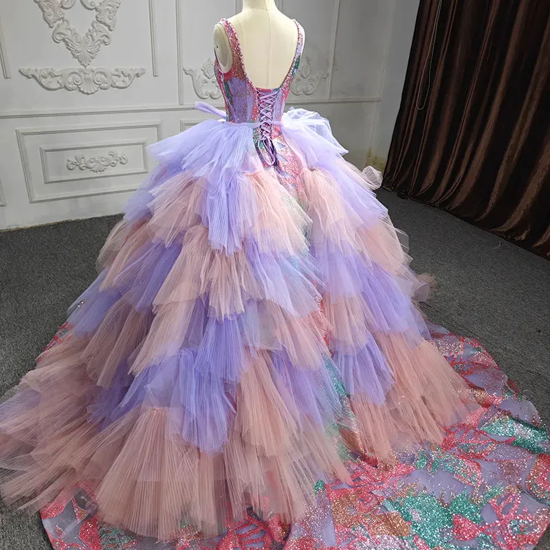 2 in 1 Detachable Quinceañera Evening Dress