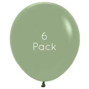 45cm Eucalyptus Giant Balloons - 6 Pkt