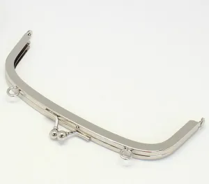 7"(17.5cm) Silver Purse Frame Clutch Bag Hanger Glue-In Style