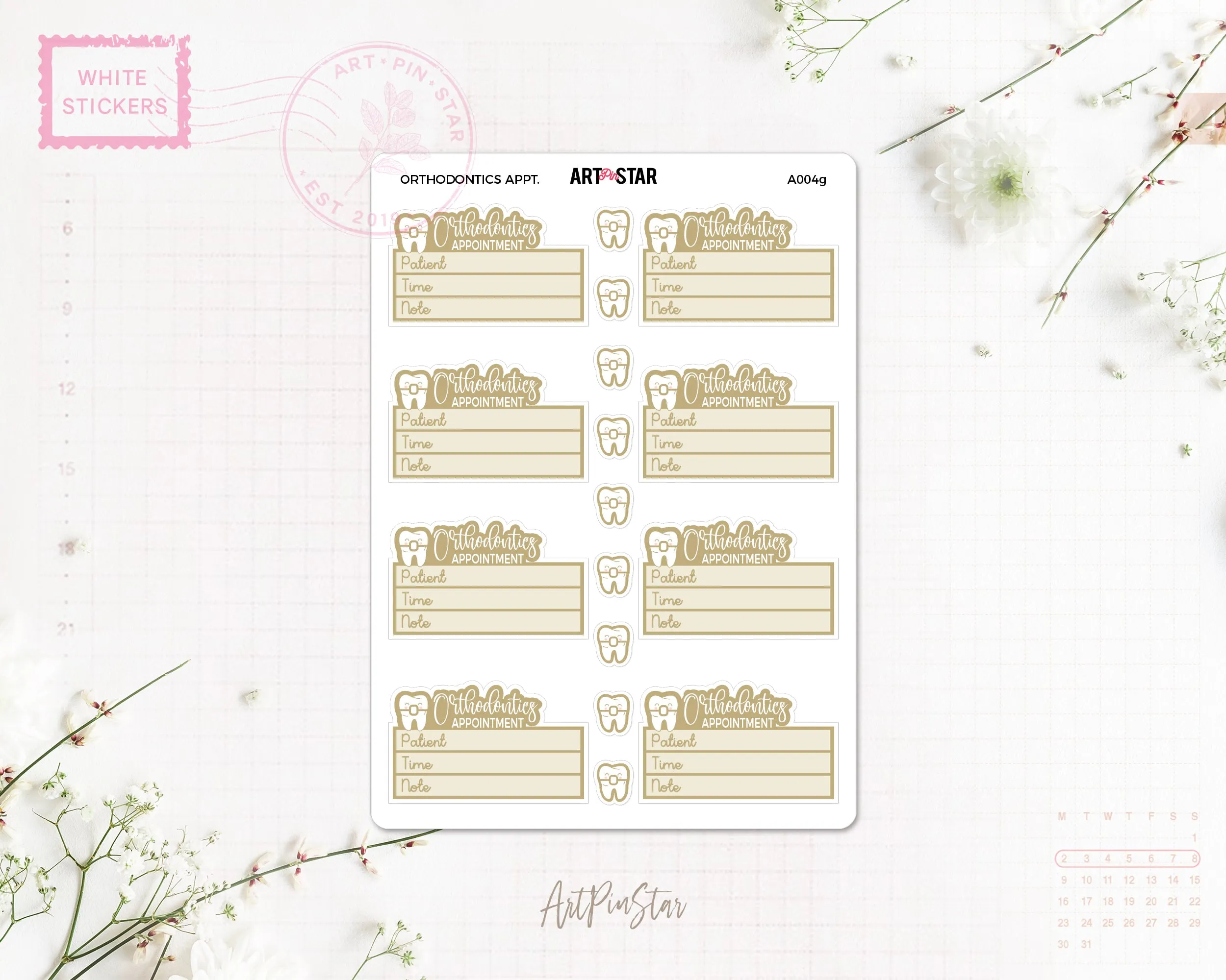 A004g | Orthodontics Appointment, Gold