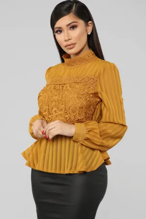 Always Sleek Top - Mustard