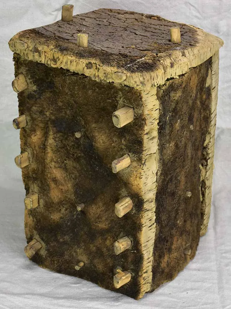 Antique French bee skep - cork