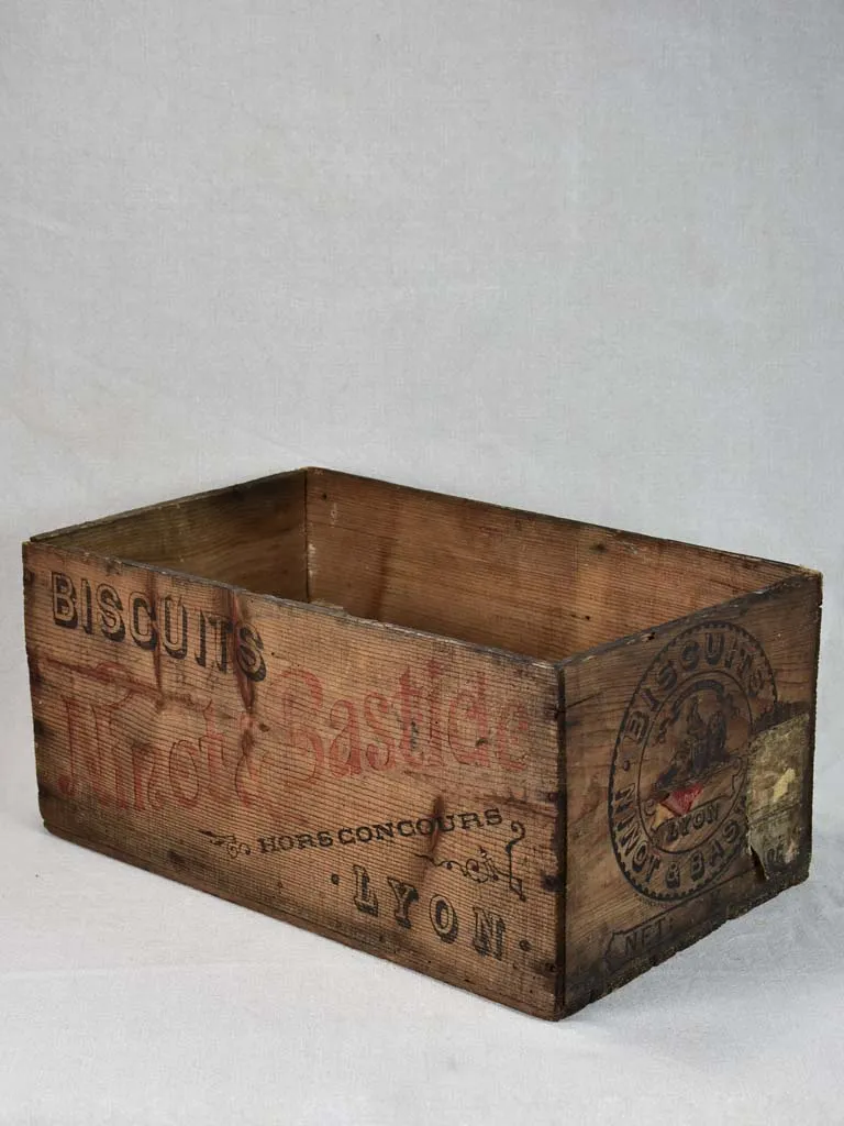 Antique French wooden biscuit case from Lyon