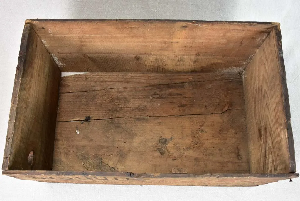Antique French wooden biscuit case from Lyon