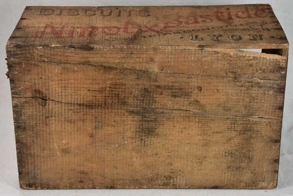 Antique French wooden biscuit case from Lyon