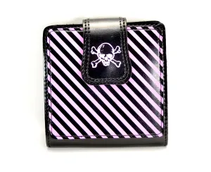 AssortedWallet With Skull &Amp; Stripes Print