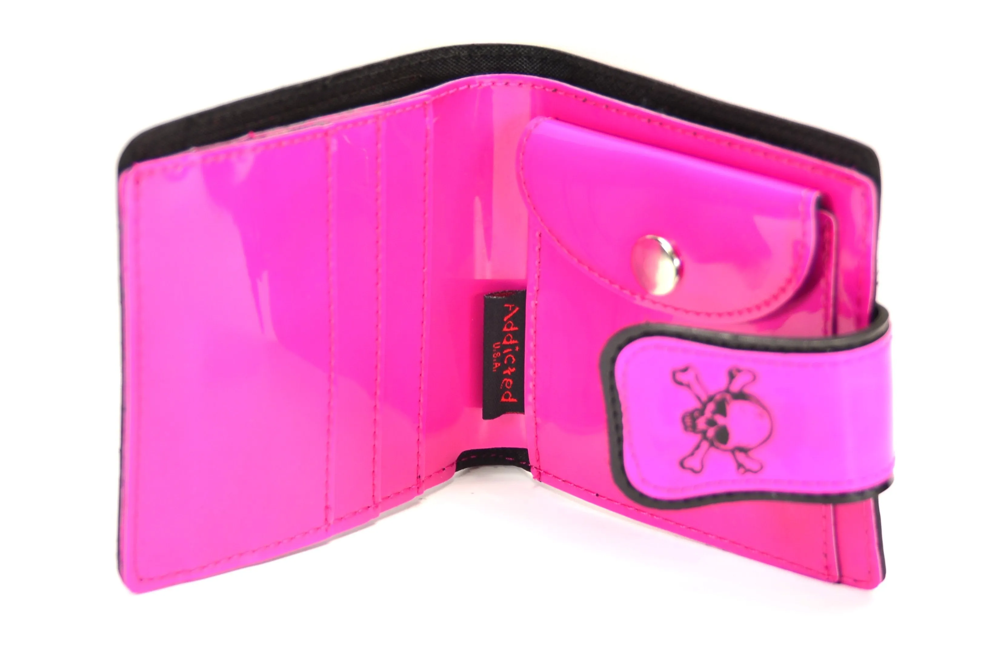 AssortedWallet With Skull &Amp; Stripes Print