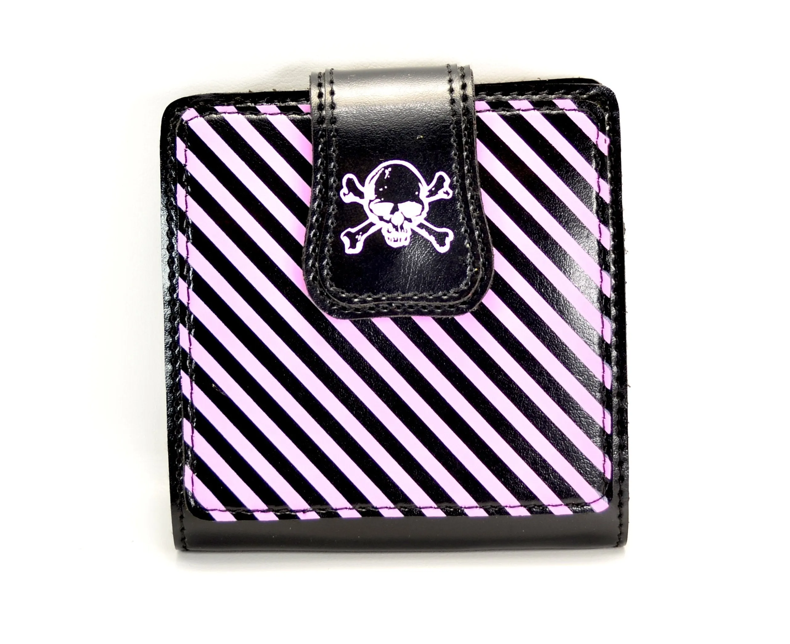AssortedWallet With Skull &Amp; Stripes Print