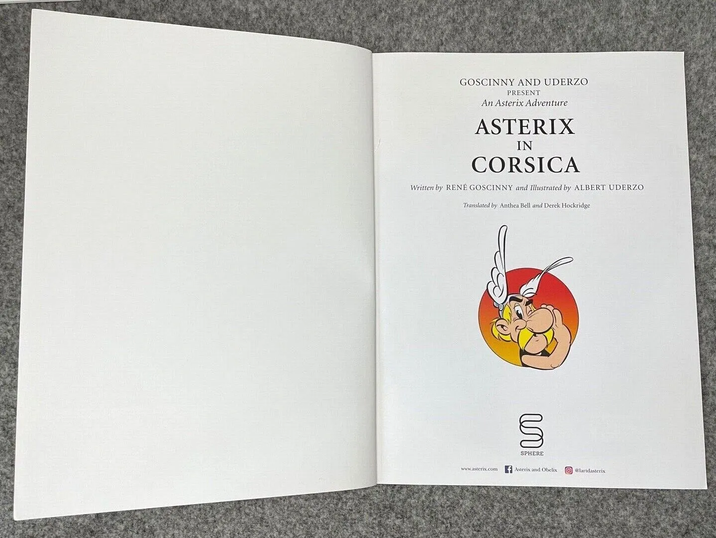 Asterix in Corsica - 2000s Orion/Sphere UK Edition Paperback Book EO Uderzo