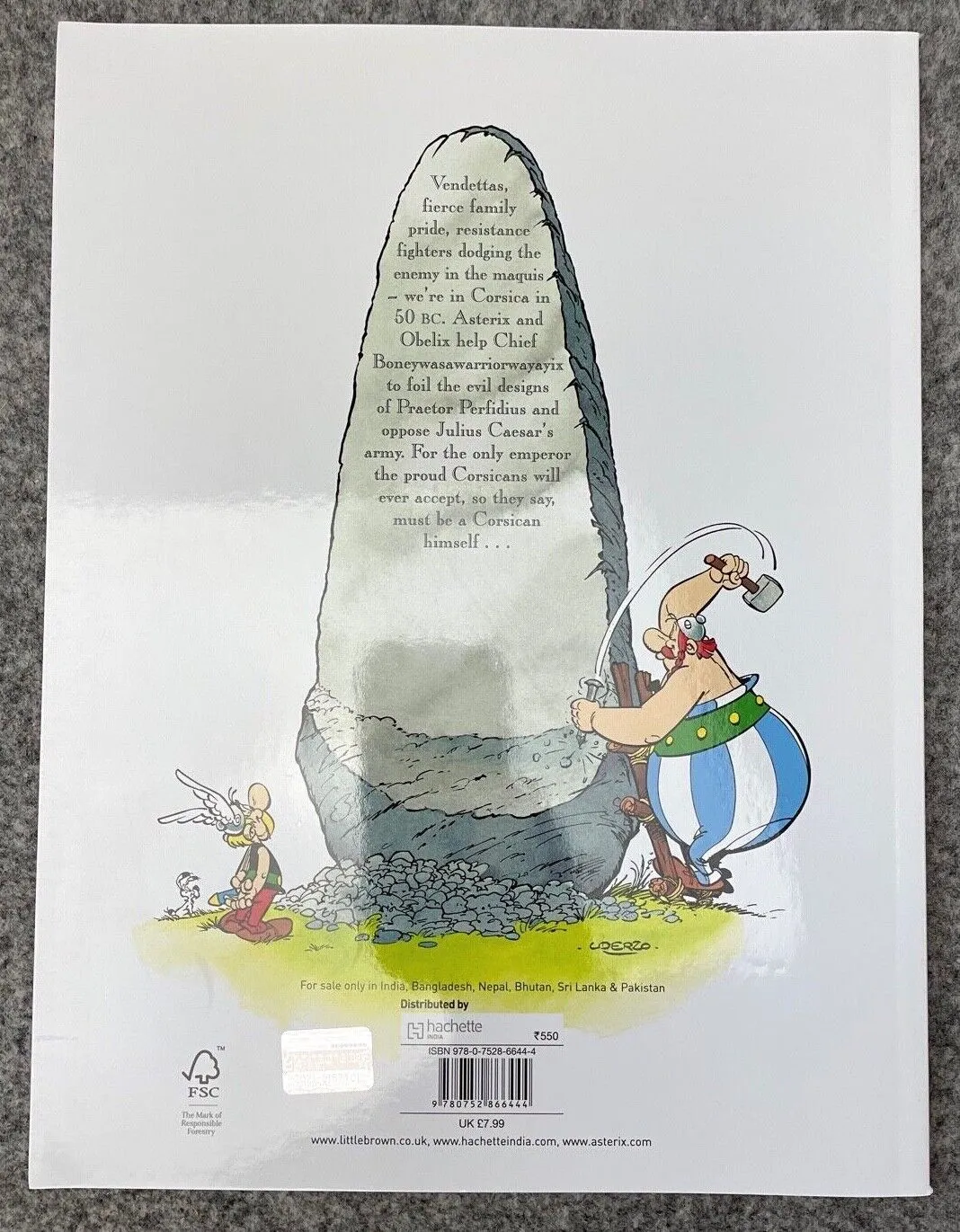 Asterix in Corsica - 2000s Orion/Sphere UK Edition Paperback Book EO Uderzo