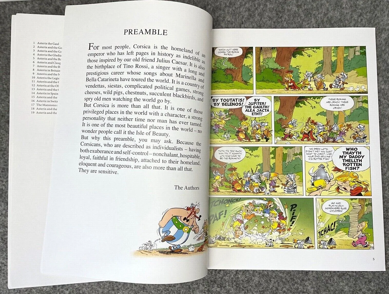 Asterix in Corsica - 2000s Orion/Sphere UK Edition Paperback Book EO Uderzo