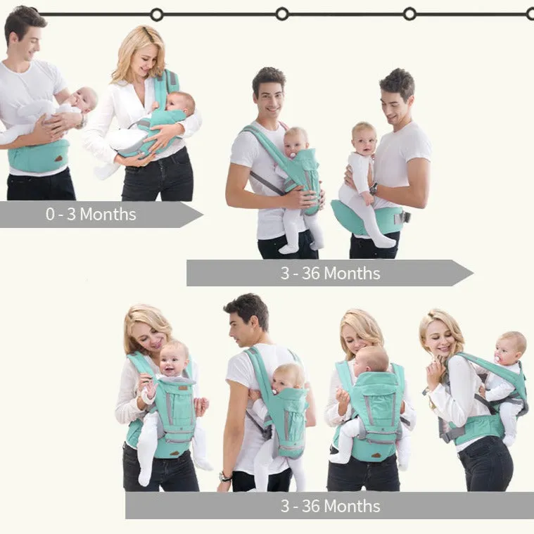 Baby Carrier Backpack with Kangaroo Hipseat