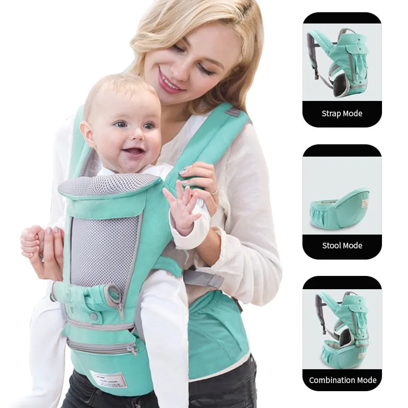 Baby Carrier Backpack with Kangaroo Hipseat