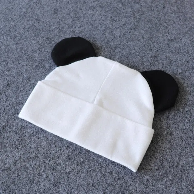 Baby Hat With Ears Cotton Warm Accessories Baby Girl Boy