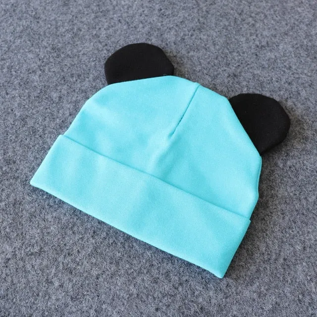 Baby Hat With Ears Cotton Warm Accessories Baby Girl Boy