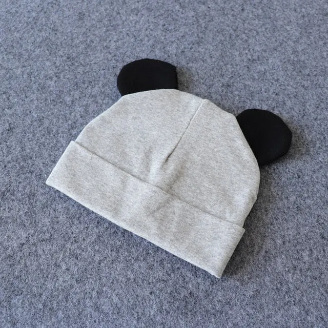 Baby Hat With Ears Cotton Warm Accessories Baby Girl Boy