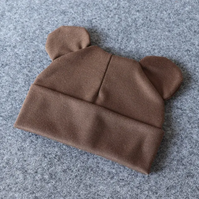 Baby Hat With Ears Cotton Warm Accessories Baby Girl Boy