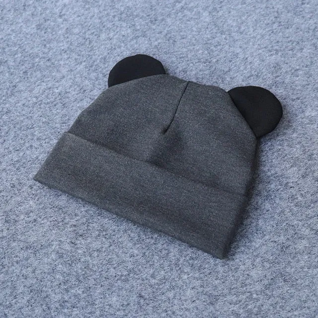 Baby Hat With Ears Cotton Warm Accessories Baby Girl Boy