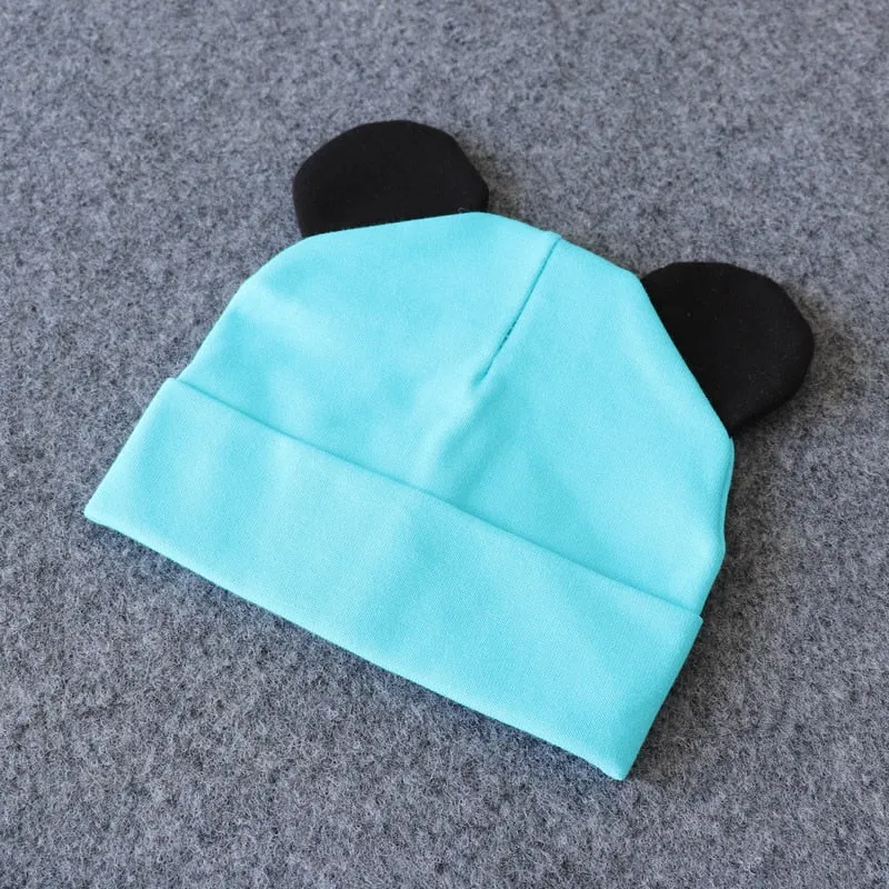 Baby Hat With Ears Cotton Warm Accessories Baby Girl Boy