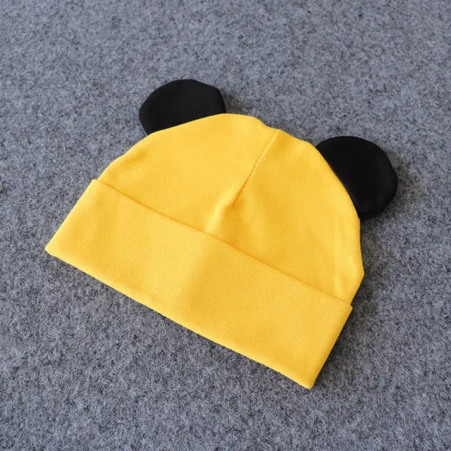 Baby Hat With Ears Cotton Warm Accessories Baby Girl Boy