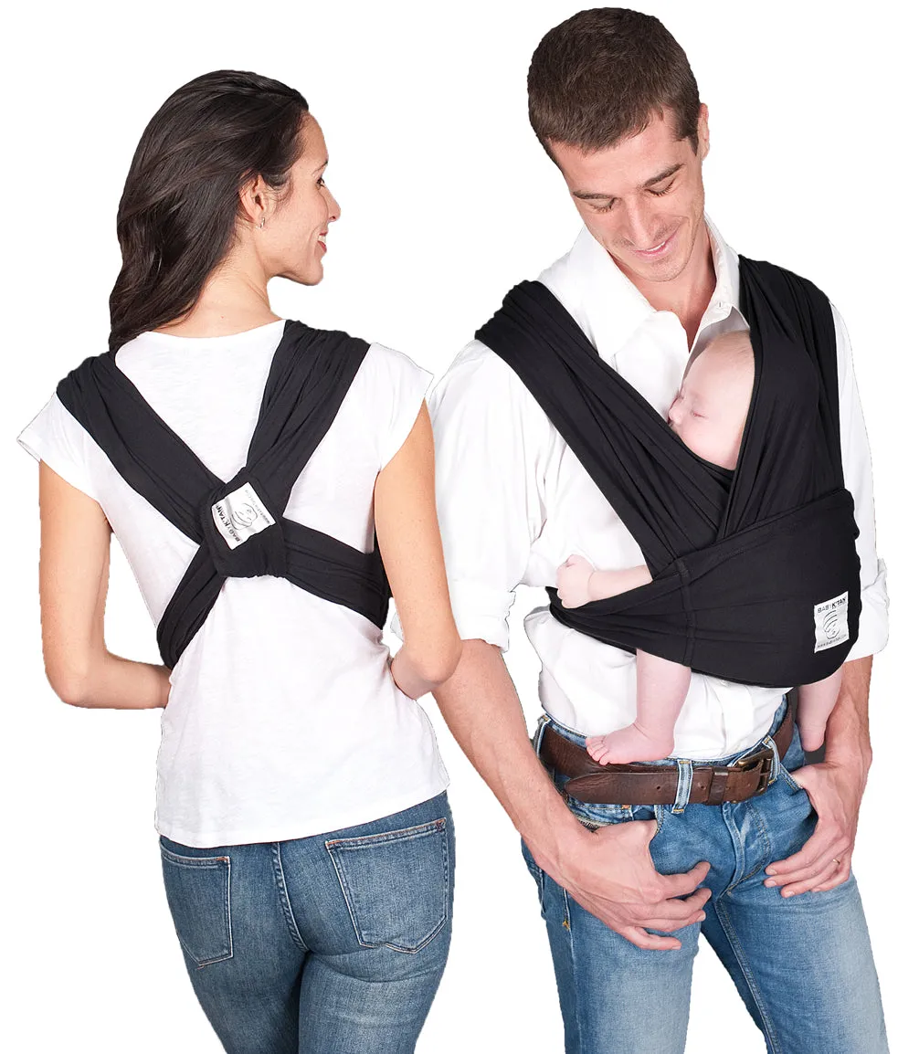 Baby K'tan Baby Carrier in Basic Black - Extra Large