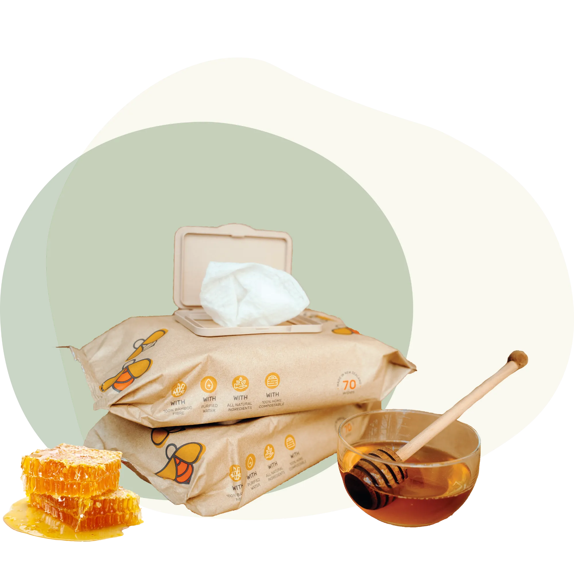 Bamboo Baby Wipes-Manuka Honey