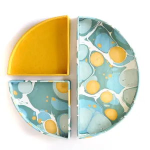 Bento Tray Blue Mustard
