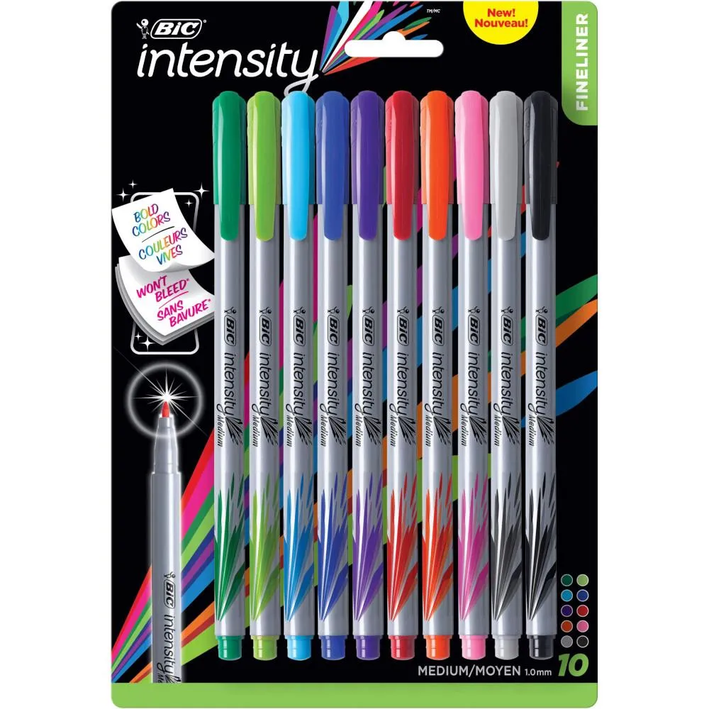 Bic Fineliner Set - 10pk Assorted