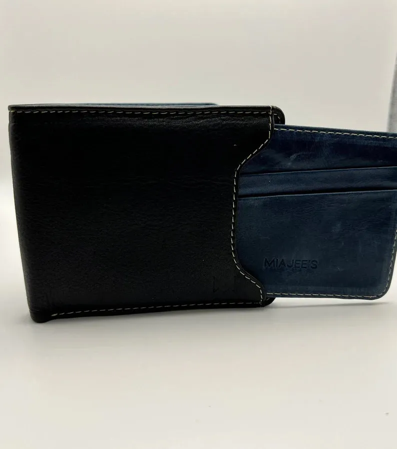 Bifold Leather Cash Wallet Mens and Women