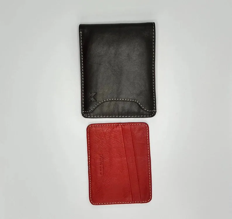 Bifold Leather Cash Wallet Mens and Women