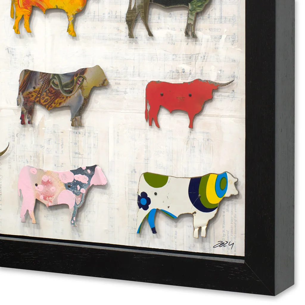 BIG PASTURE (MID-SIZE) original metal wall sculpture