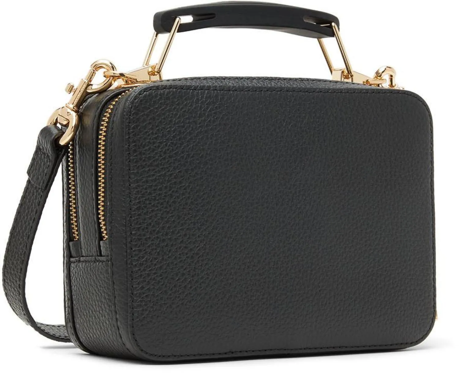 Black Mini 'The Textured Box' Bag