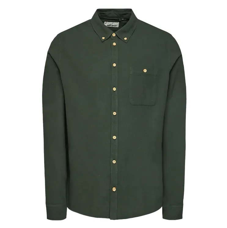 Blend camicia da uomo manica lunga 20716337 196110 verde
