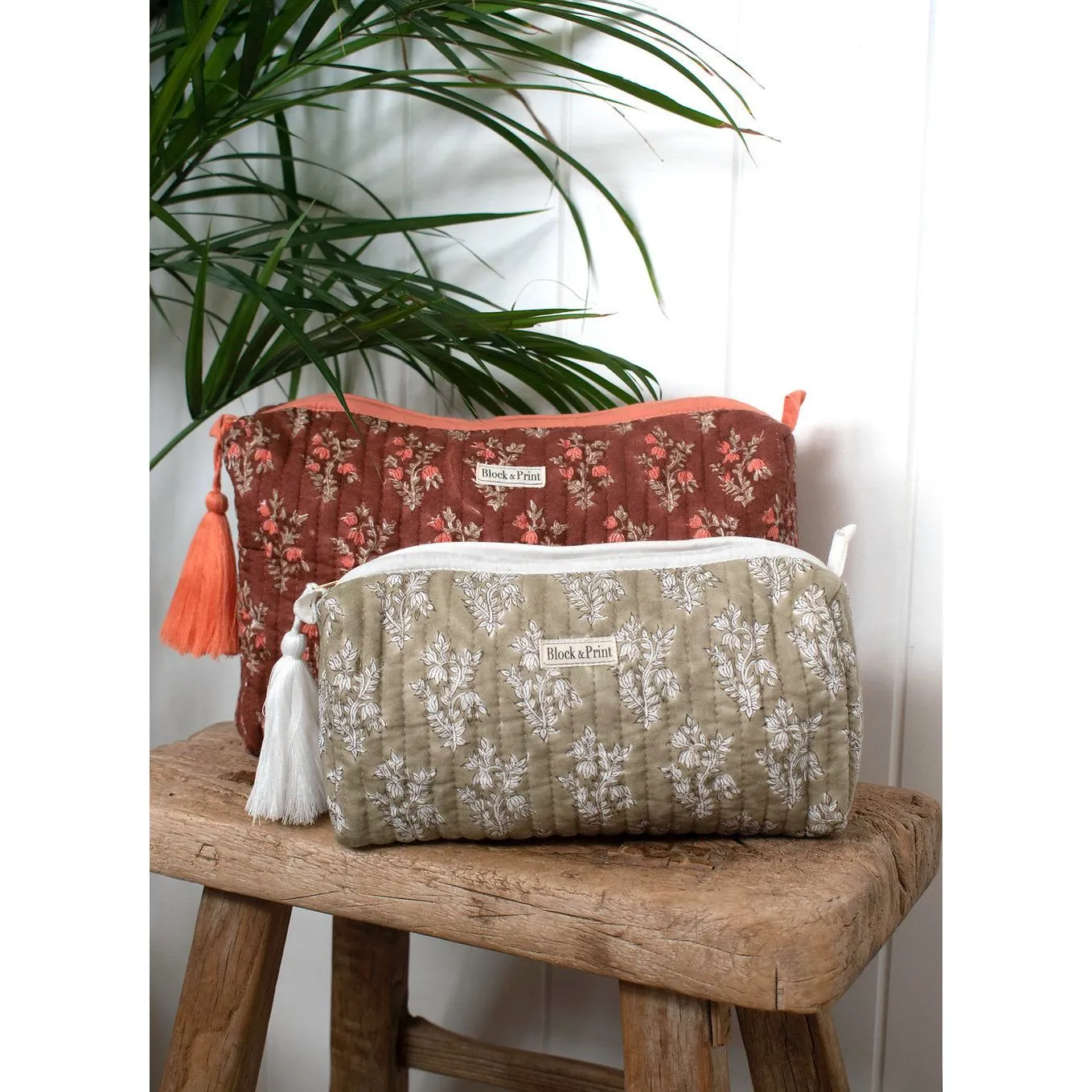 Block Print Make up Bag