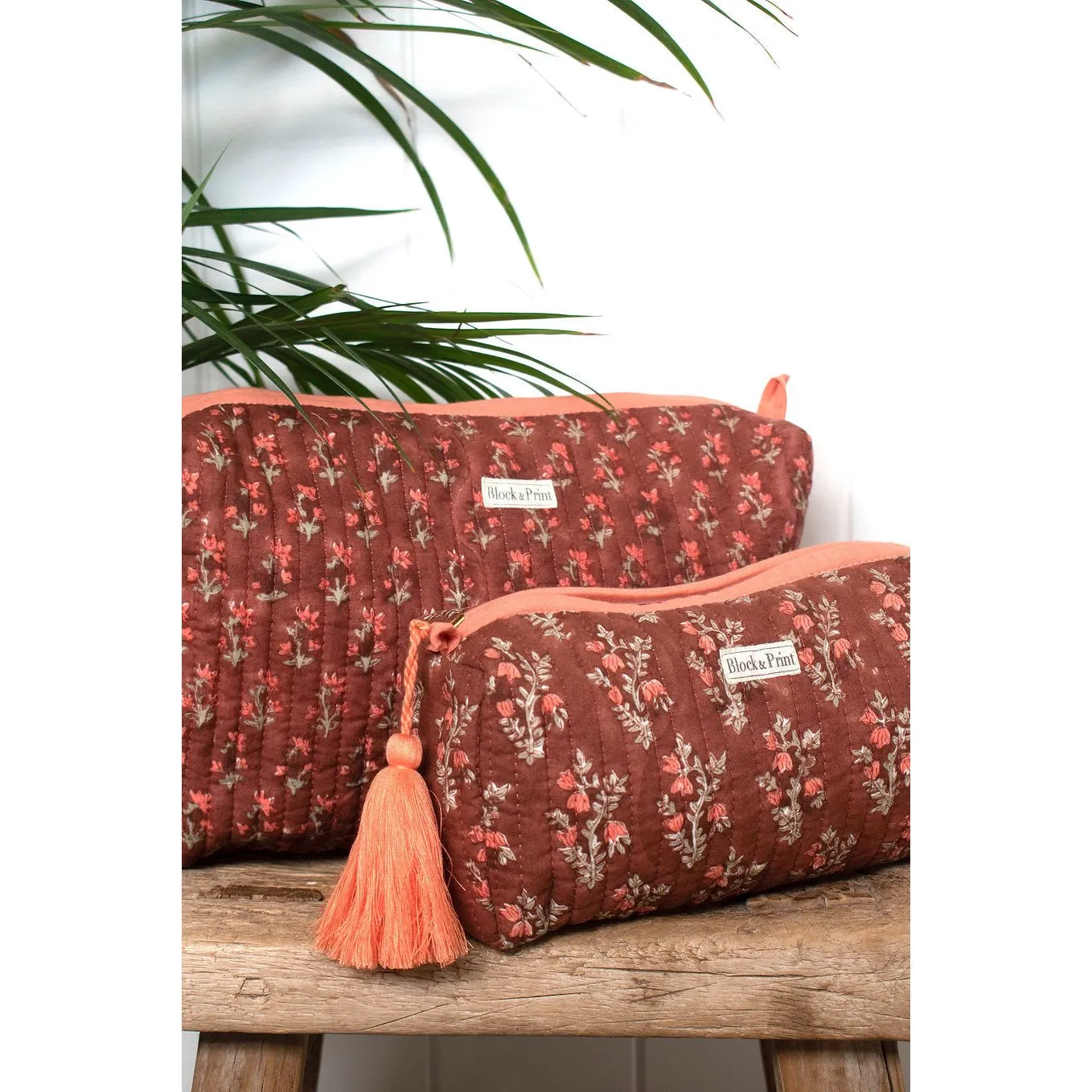 Block Print Make up Bag