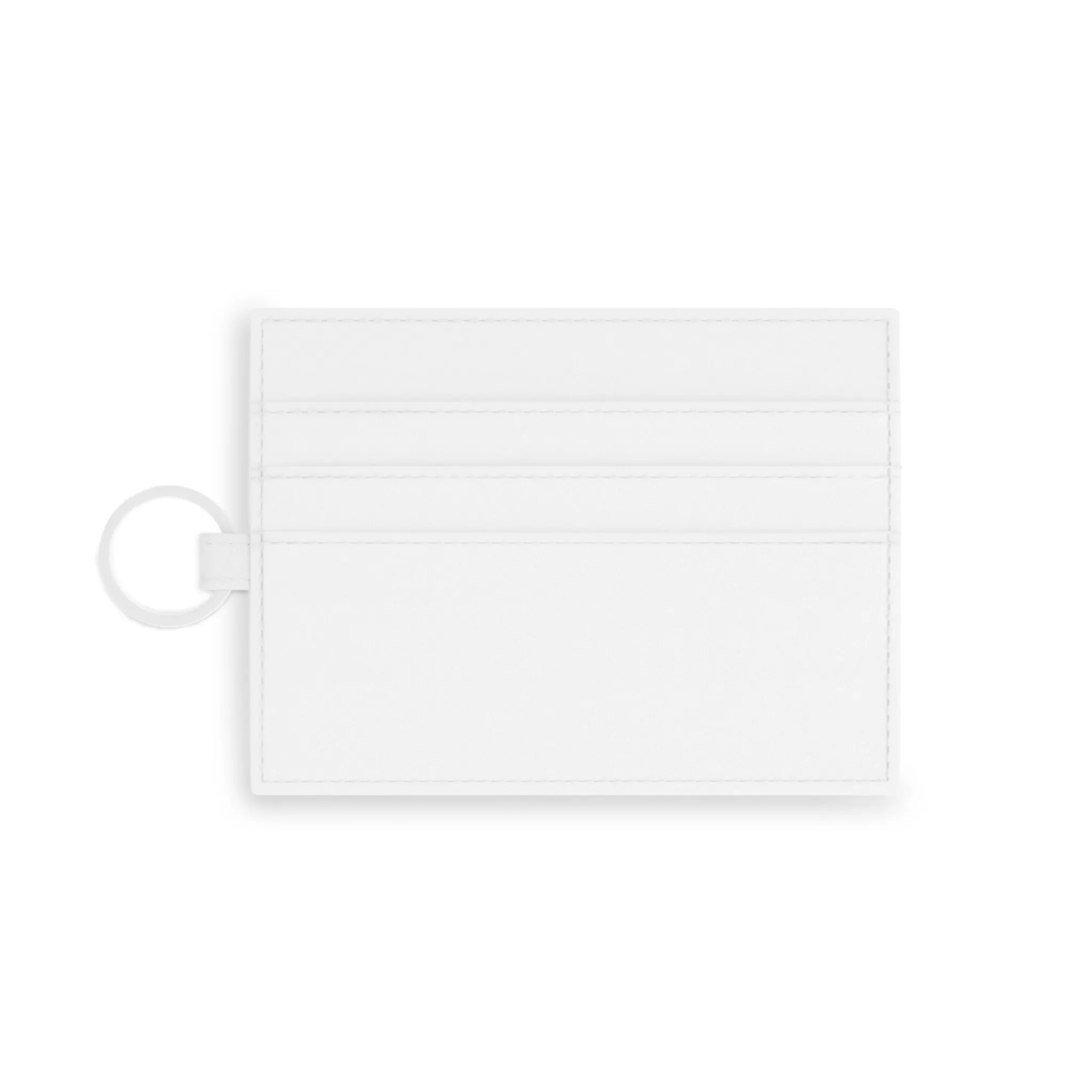 Blue traditional tile art Saffiano Leather Card Holder