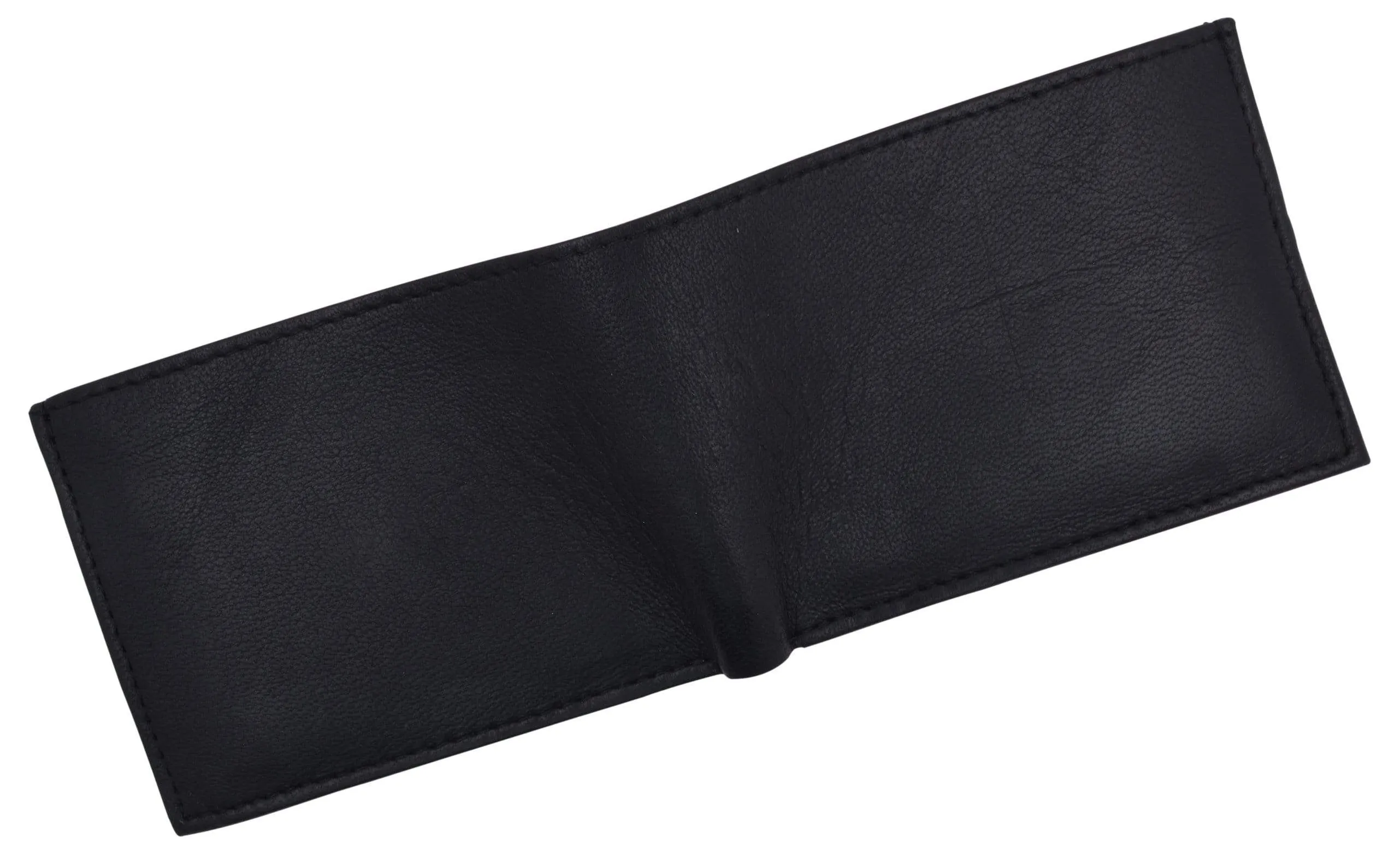 Boys Slim Compact Card and Coin Pocket Bifold Leather Wallet