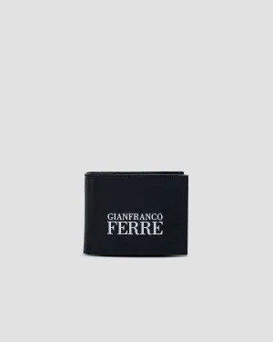 Brand Lettering Embellished Bifold Wallet - Three Slots