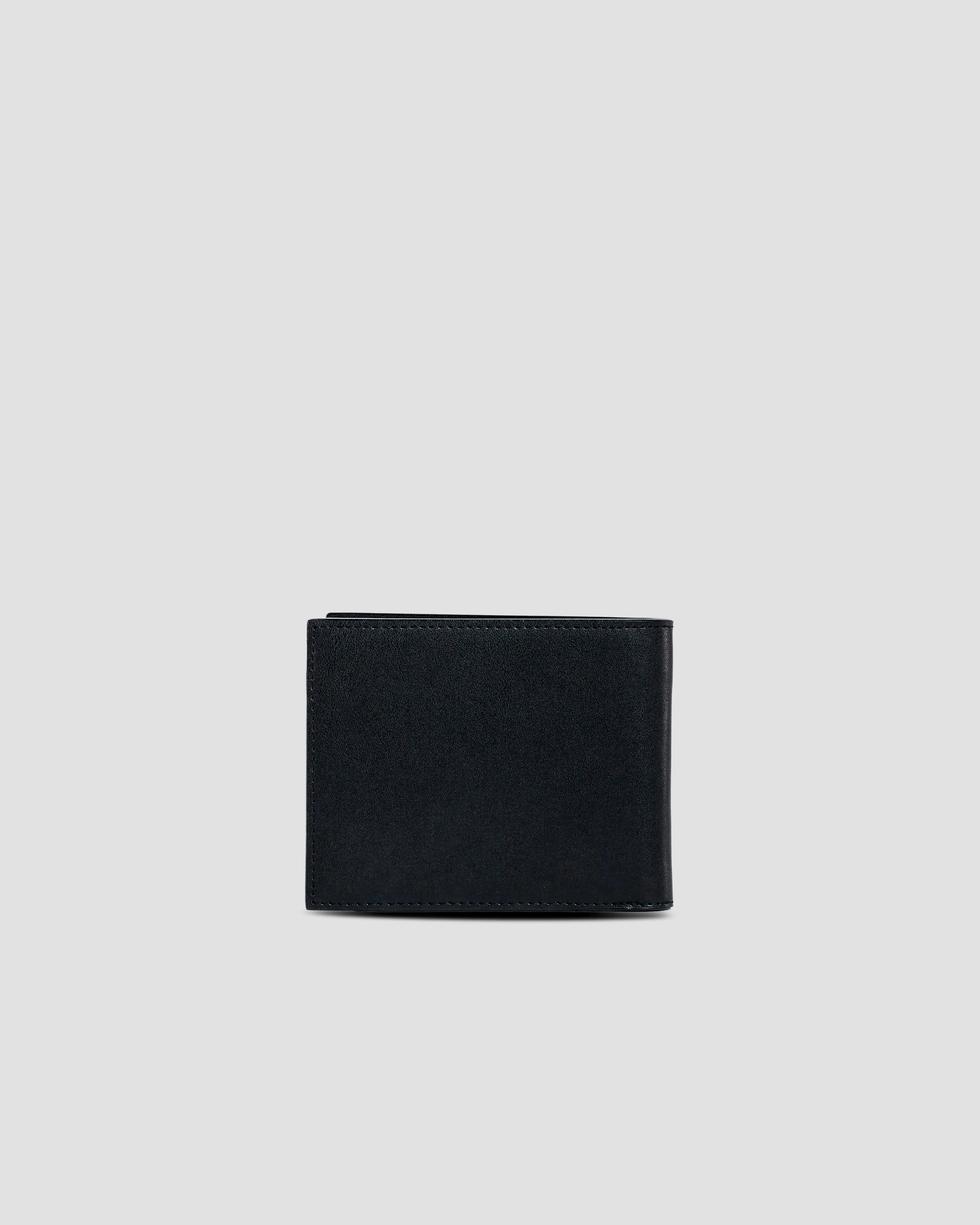 Brand Lettering Embellished Bifold Wallet - Three Slots