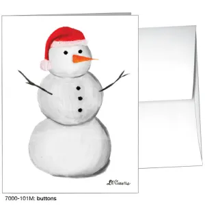 Buttons, Greeting Card (7088M)