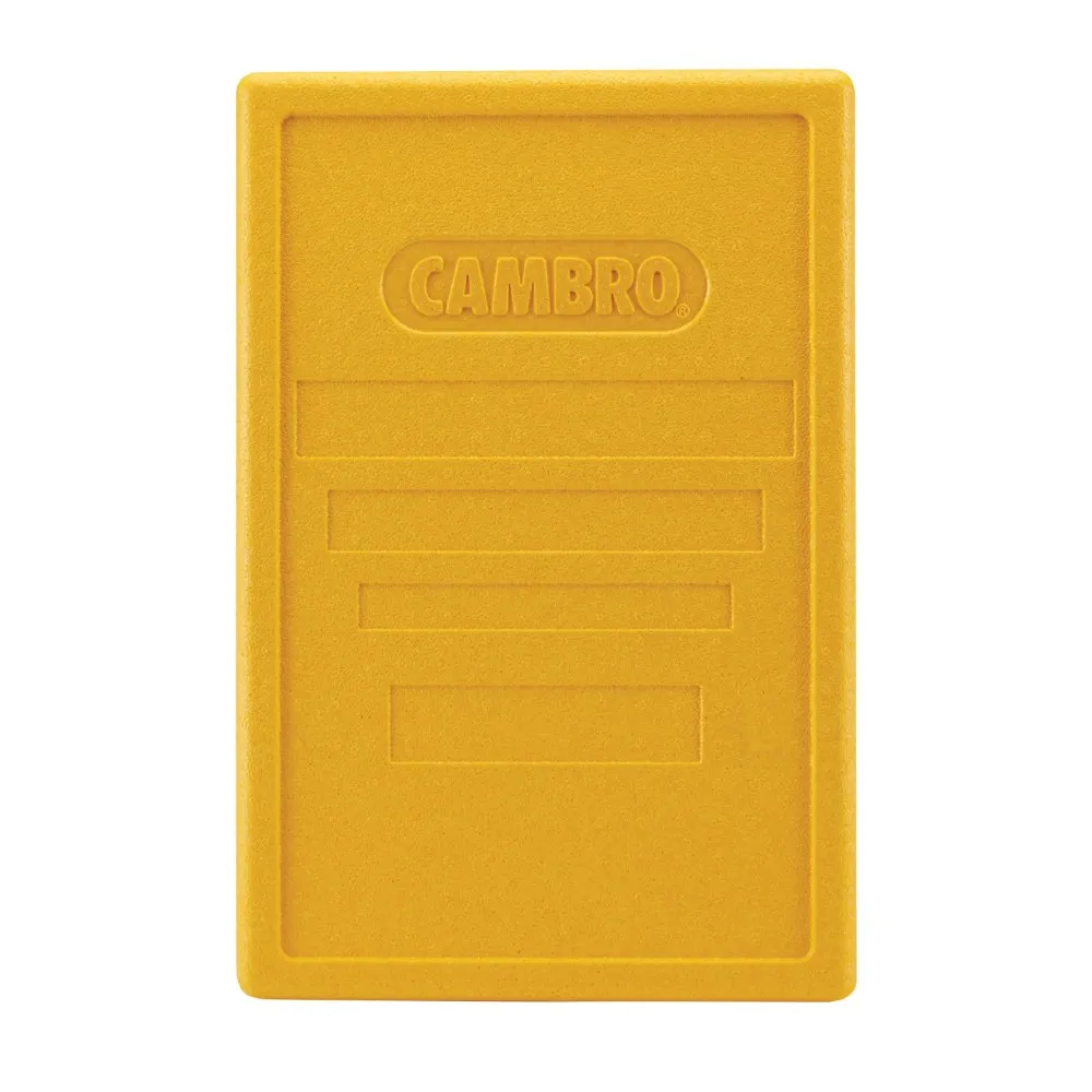 Cambro EPP180LID361 Cam GoBox Insulated Food Pan Carrier Lid, Yellow