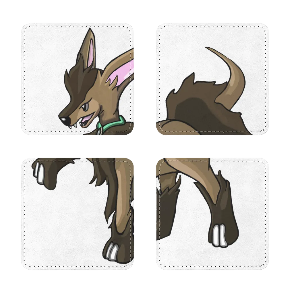 Chihuahun Sublimation Coasters Pack of Four