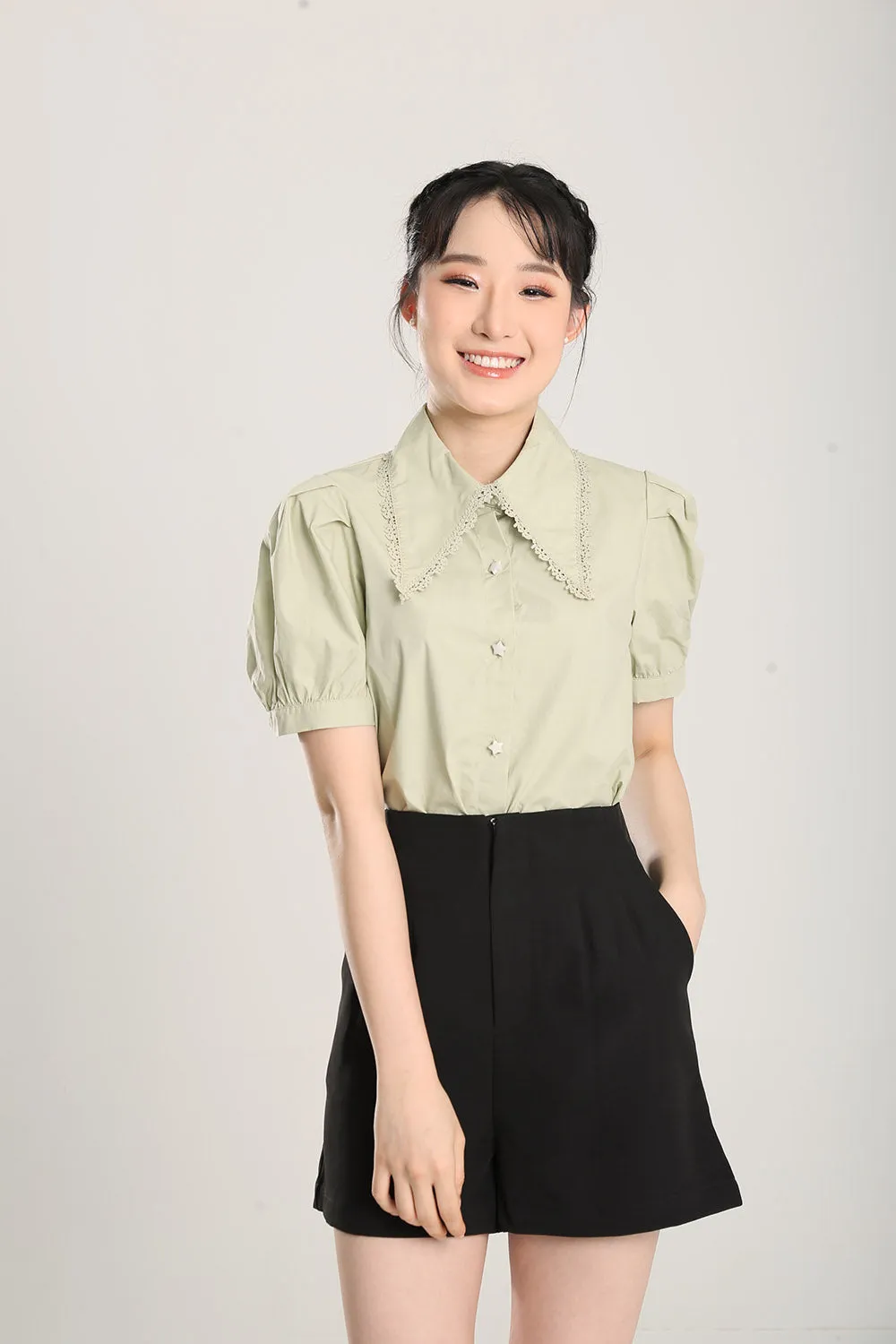 Christal Top in Sage