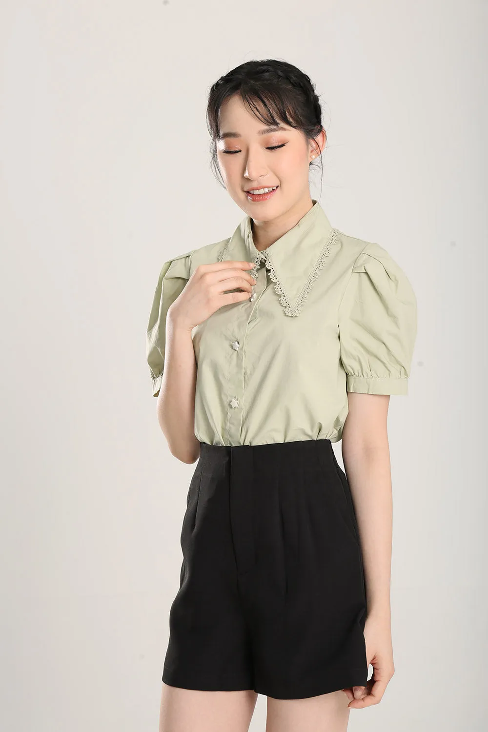 Christal Top in Sage